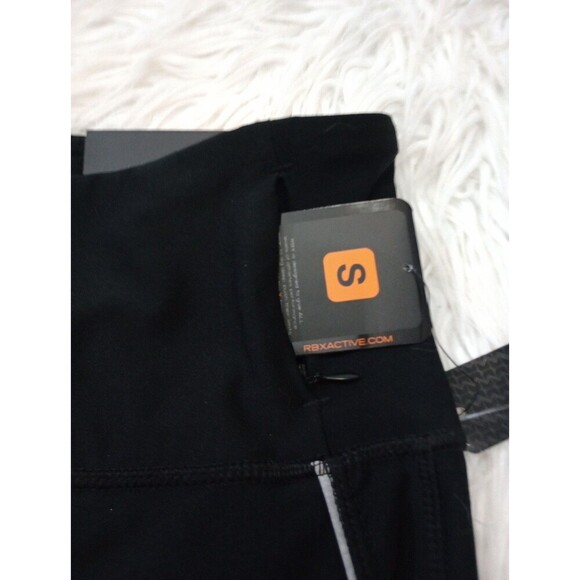 RBX Womens Black Leggings Capri Leg Sz Small Coin Pocket - Picture 9 of 10